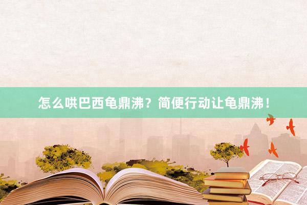 怎么哄巴西龟鼎沸？简便行动让龟鼎沸！